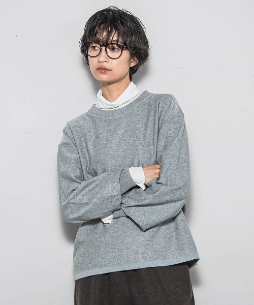 MAYSON GREY(メイソングレイ)の「ミニスパンコールクルーネックニット≪手洗い可能≫(ニット/セーター・レディース・オフホワイト/ライトグレー/レッド/ブラック・M)」の21枚目の写真