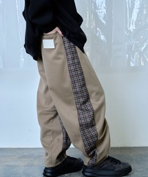 Nora Lily | 【Nora Lily】Switching Wide Leg Barrel Pants(スラックス)