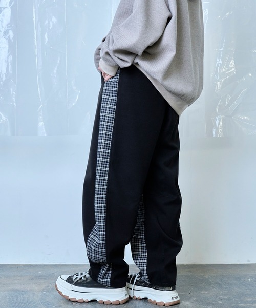 Nora Lily（ノラリリー）の「【Nora Lily】Switching Wide Leg Barrel Pants（スラックス・メンズ・ベージュ/グレー/ブラック・FREE）」の5枚目の写真