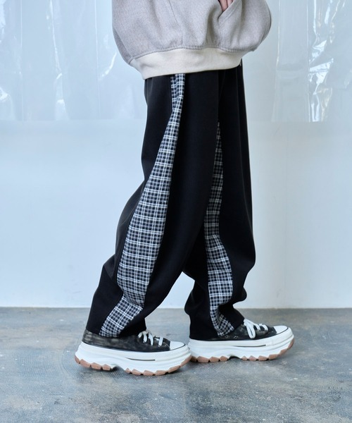 Nora Lily（ノラリリー）の「【Nora Lily】Switching Wide Leg Barrel Pants（スラックス・メンズ・ベージュ/グレー/ブラック・FREE）」の6枚目の写真