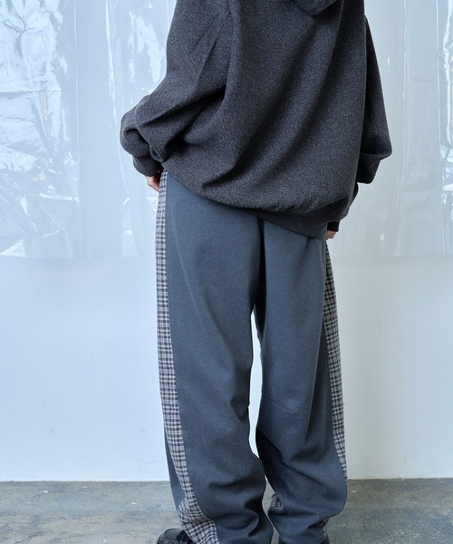 Nora Lily（ノラリリー）の「【Nora Lily】Switching Wide Leg Barrel Pants（スラックス・メンズ・ベージュ/グレー/ブラック・FREE）」の16枚目の写真