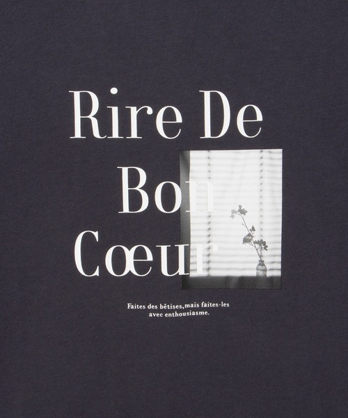 Honeys（ハニーズ）の「フォトプリントＴシャツ（Tシャツ/カットソー・レディース・スミクロ/オフホワイト/ダークブラウン/グレイッシュベージュ/ラベンダー・M/LL/L）」の21枚目の写真