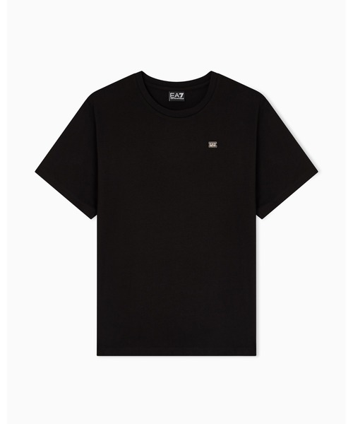 EMPORIO ARMANI EA7(エンポリオアルマーニイーエーセブン)の「<オンライン限定>【エンポリオ アルマーニ EA7】Core Lady 半袖Tシャツ レギュラーフィット ストレッチコットンジャージー(Tシャツ/カットソー・レディース・ホワイト/ブラック・LARGE/MEDIUM/SMALL/X-LARGE/X-SMALL)」の3枚目の写真