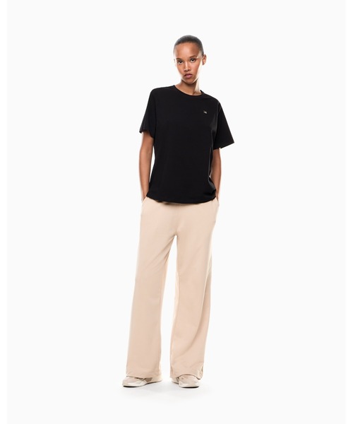 EMPORIO ARMANI EA7(エンポリオアルマーニイーエーセブン)の「<オンライン限定>【エンポリオ アルマーニ EA7】Core Lady 半袖Tシャツ レギュラーフィット ストレッチコットンジャージー(Tシャツ/カットソー・レディース・ホワイト/ブラック・LARGE/MEDIUM/SMALL/X-LARGE/X-SMALL)」の6枚目の写真