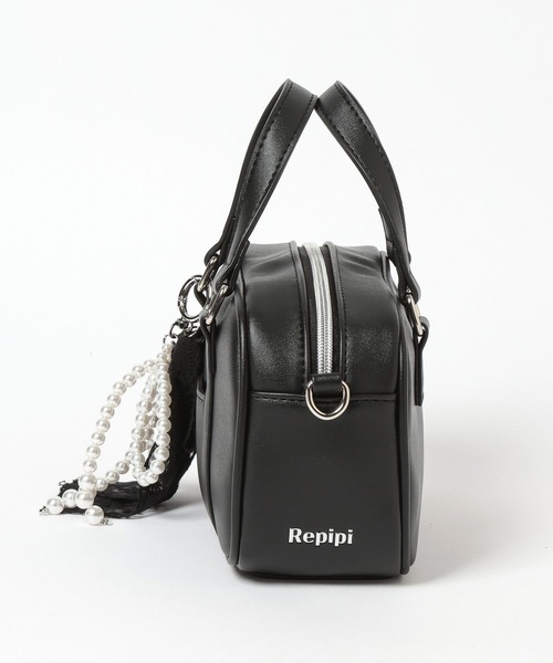 repipi armario（レピピ アルマリオ）の「【2WAY】チャーム付きミニボストンバッグ（ショルダーバッグ・レディース・サックスブルー/ブラック/アイボリー・ONE SIZE）」の13枚目の写真