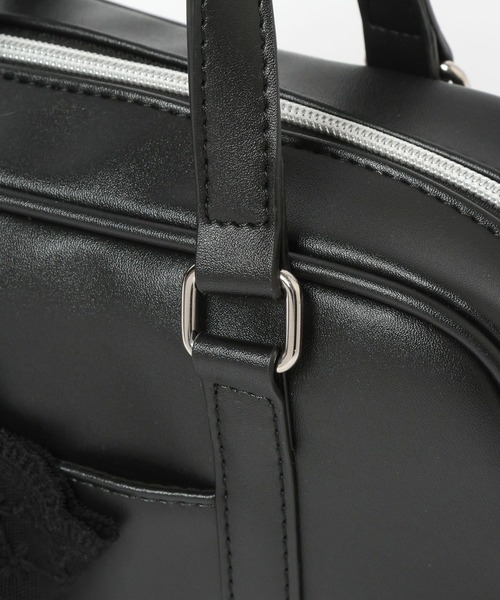 repipi armario（レピピ アルマリオ）の「【2WAY】チャーム付きミニボストンバッグ（ショルダーバッグ・レディース・サックスブルー/ブラック/アイボリー・ONE SIZE）」の20枚目の写真