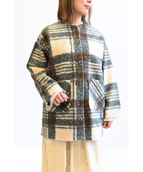 HEART MARKET(ハートマーケット)の「ウールライククルーネックコート(その他アウター・レディース・グリーン系その他/チャコールグレー/グレー/ブラック系その他/アイボリー・FREE)」の19枚目の写真