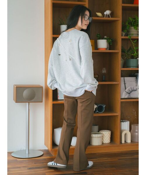 Ungrid(アングリッド)の「ストレッチジャージフレアパンツ(その他パンツ・レディース・ブラック/ブラウン・FREE)」の7枚目の写真