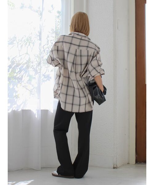 Ungrid(アングリッド)の「ストレッチジャージフレアパンツ(その他パンツ・レディース・ブラック/ブラウン・FREE)」の14枚目の写真