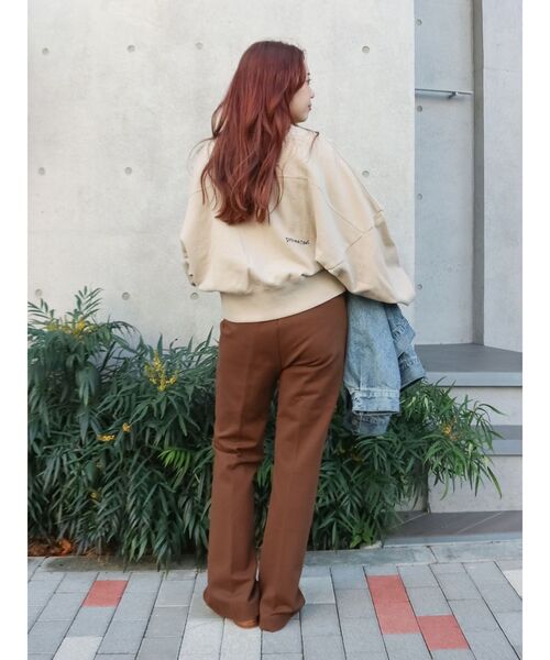 Ungrid(アングリッド)の「ストレッチジャージフレアパンツ(その他パンツ・レディース・ブラック/ブラウン・FREE)」の17枚目の写真