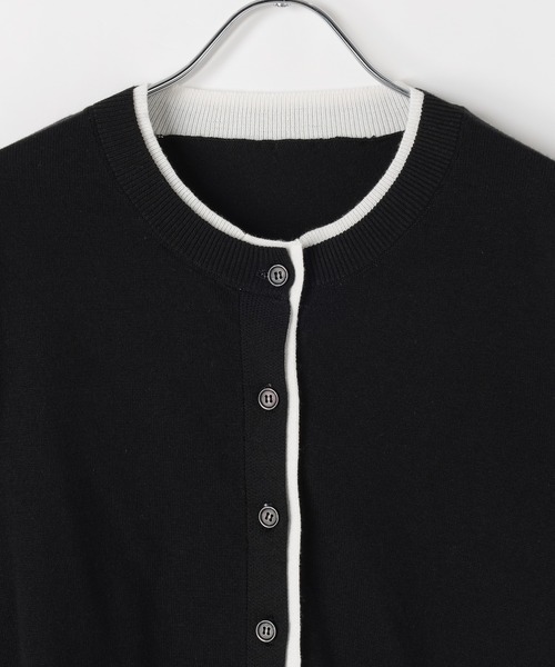 PAGEBOY（ページボーイ）の「【1枚でレイヤード風が叶う】レイヤードライクカーディガン（カーディガン/ボレロ・レディース・ブラック/グレー/オフホワイト/ピンク・FREE）」の18枚目の写真