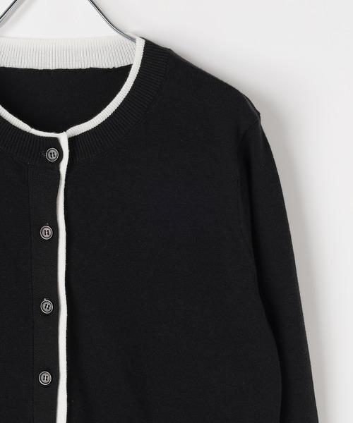 PAGEBOY（ページボーイ）の「【1枚でレイヤード風が叶う】レイヤードライクカーディガン（カーディガン/ボレロ・レディース・ブラック/グレー/オフホワイト/ピンク・FREE）」の16枚目の写真