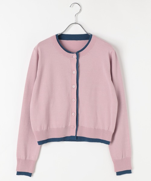 PAGEBOY（ページボーイ）の「【1枚でレイヤード風が叶う】レイヤードライクカーディガン（カーディガン/ボレロ・レディース・ブラック/グレー/オフホワイト/ピンク・FREE）」の6枚目の写真