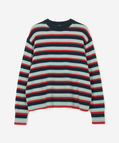 RYE TENDER(ライテンダー)の「RYE TENDER | 〈別注〉マルチボーダー 長袖 クルーネックニット WOMEN(ニット/セーター・レディース・A/C/B・0)」の1枚目の写真