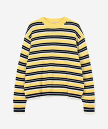 RYE TENDER（ライテンダー）の「RYE TENDER | 〈別注〉マルチボーダー 長袖 クルーネックニット WOMEN（ニット/セーター）」