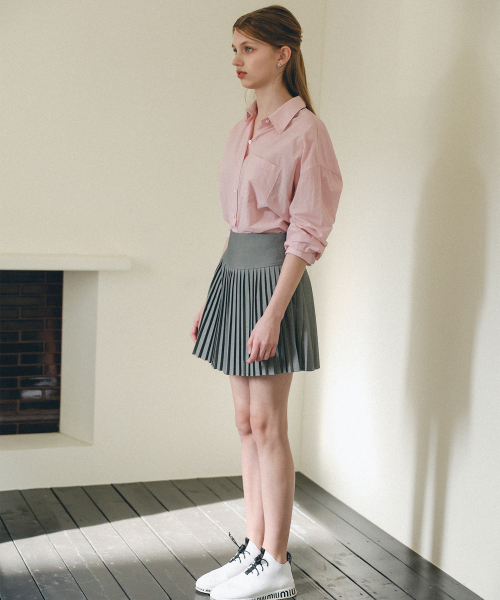 HYBERNAT(ハイバーナット)の「プレッピー プリーツ ミニスカート_グレー(スカート・レディース・その他・SMALL/MEDIUM)」の3枚目の写真