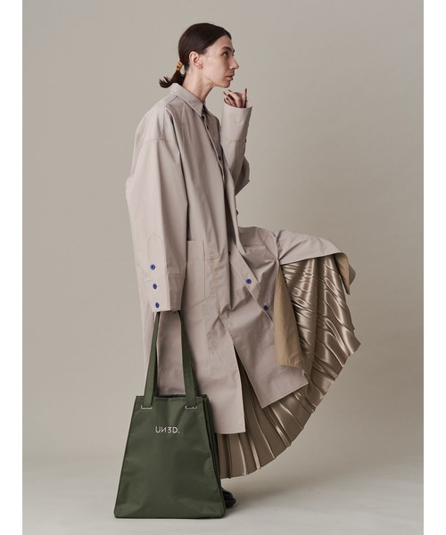 UN3D.(アンスリード)の「MA-1 ORIGAMI PLEATS TOTE(トートバッグ・レディース・ブラック/ベージュ/カーキ・FREE)」の11枚目の写真