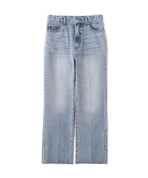 NATURAL BEAUTY BASIC（ナチュラルビューティーベーシック）の「◇サイドスリットストレートデニムパンツ（デニムパンツ・レディース・ブルー系その他2/ブルー・SMALL/MEDIUM/P/S）」の7枚目の写真