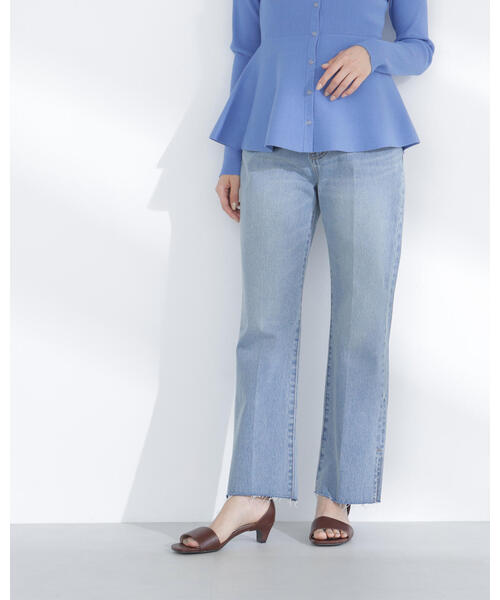 NATURAL BEAUTY BASIC（ナチュラルビューティーベーシック）の「◇サイドスリットストレートデニムパンツ（デニムパンツ・レディース・ブルー系その他2/ブルー・SMALL/MEDIUM/P/S）」の11枚目の写真