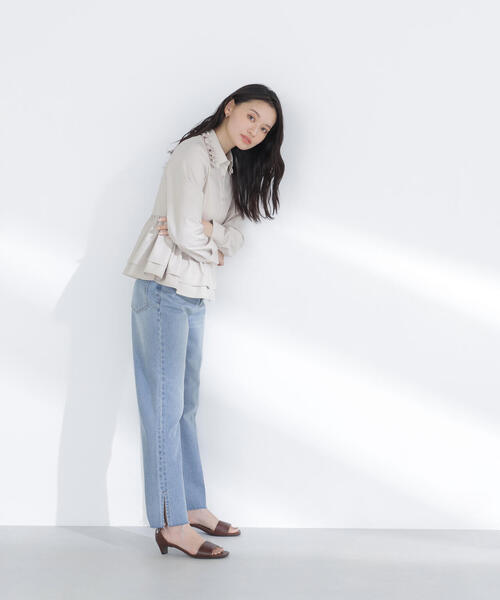 NATURAL BEAUTY BASIC（ナチュラルビューティーベーシック）の「◇サイドスリットストレートデニムパンツ（デニムパンツ・レディース・ブルー系その他2/ブルー・SMALL/MEDIUM/P/S）」の14枚目の写真