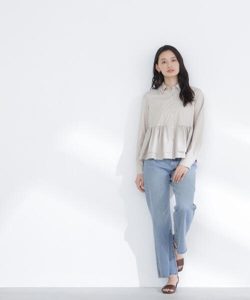 NATURAL BEAUTY BASIC（ナチュラルビューティーベーシック）の「◇サイドスリットストレートデニムパンツ（デニムパンツ・レディース・ブルー系その他2/ブルー・SMALL/MEDIUM/P/S）」の15枚目の写真