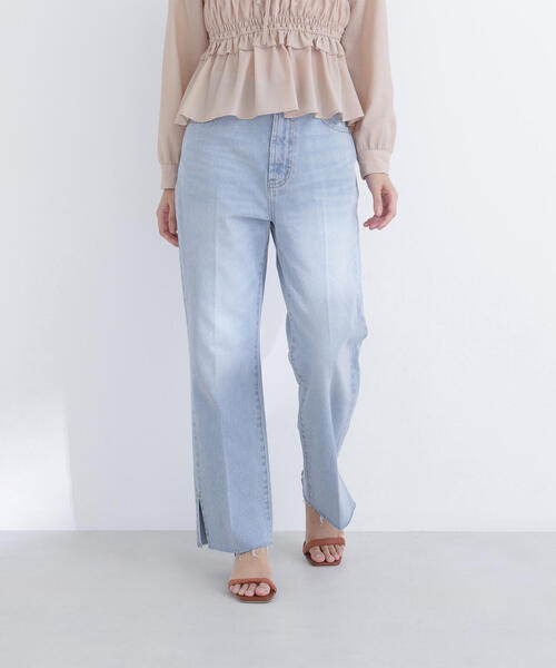 NATURAL BEAUTY BASIC(ナチュラルビューティーベーシック)の「◇サイドスリットストレートデニムパンツ(デニムパンツ・レディース・ブルー系その他2/ブルー・SMALL/MEDIUM/P/S)」の18枚目の写真
