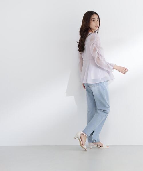 NATURAL BEAUTY BASIC（ナチュラルビューティーベーシック）の「◇サイドスリットストレートデニムパンツ（デニムパンツ・レディース・ブルー系その他2/ブルー・SMALL/MEDIUM/P/S）」の12枚目の写真