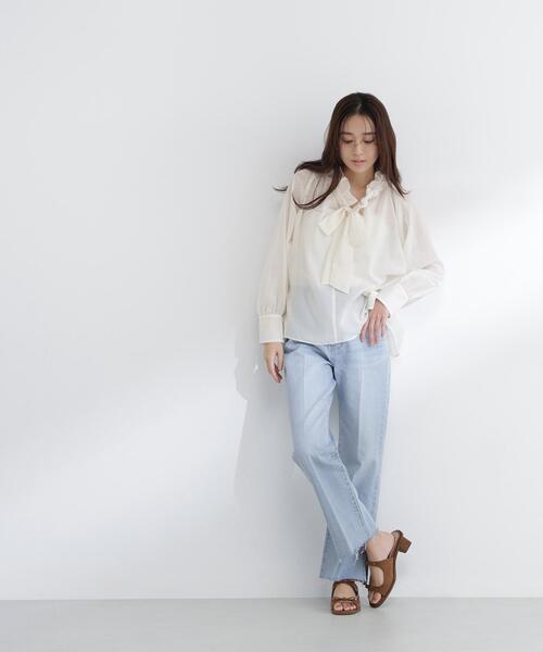 NATURAL BEAUTY BASIC（ナチュラルビューティーベーシック）の「◇サイドスリットストレートデニムパンツ（デニムパンツ・レディース・ブルー系その他2/ブルー・SMALL/MEDIUM/P/S）」の14枚目の写真