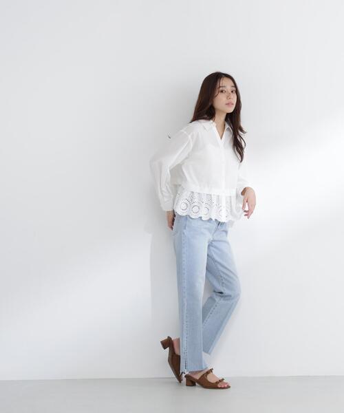NATURAL BEAUTY BASIC（ナチュラルビューティーベーシック）の「◇サイドスリットストレートデニムパンツ（デニムパンツ・レディース・ブルー系その他2/ブルー・SMALL/MEDIUM/P/S）」の15枚目の写真