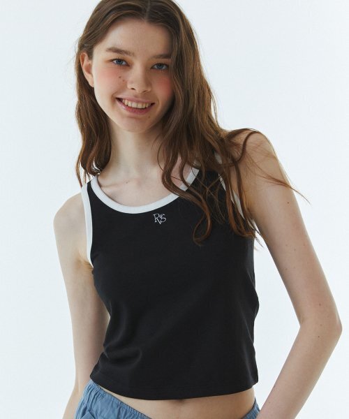 RAVEROUS(レイバーロス)の「RVS スリーブレスTシャツ ブラック(Tシャツ/カットソー・レディース・その他・1)」の1枚目の写真