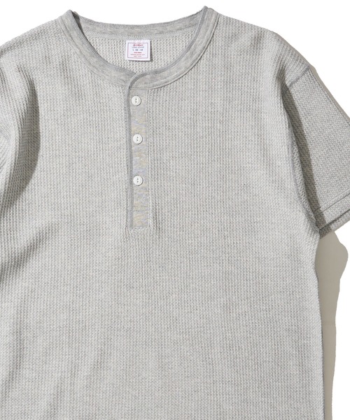 JEMORGAN(ジェーイーモーガン)の「【JEMORGAN / ジェイモーガン】ワッフル クルーネック ショートスリーブ Tシャツ / サーマル カットソー(Tシャツ/カットソー・メンズ・杢グレー/ナチュラル/ブラック/カーキ/ホワイト/ネイビー・MEDIUM/LARGE/X-LARGE)」の3枚目の写真