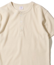 【JEMORGAN / ジェイモーガン】ワッフル クルーネック ショートスリーブ Tシャツ / サーマル カットソー