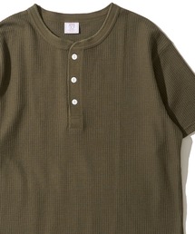 【JEMORGAN / ジェイモーガン】ワッフル クルーネック ショートスリーブ Tシャツ / サーマル カットソー