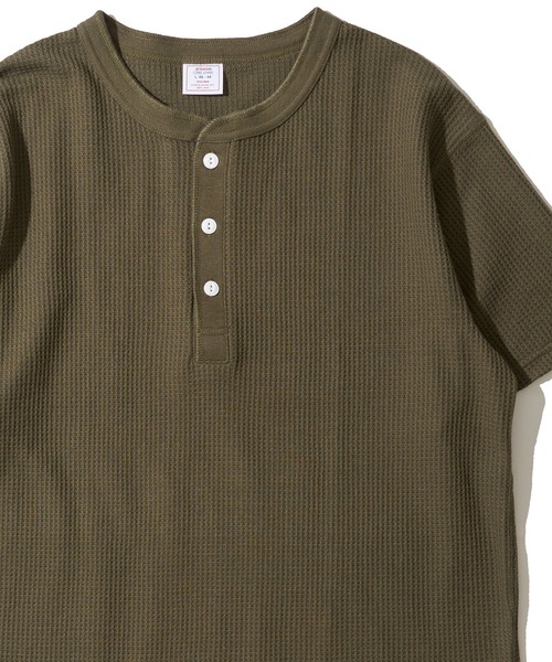 JEMORGAN(ジェーイーモーガン)の「【JEMORGAN / ジェイモーガン】ワッフル クルーネック ショートスリーブ Tシャツ / サーマル カットソー(Tシャツ/カットソー・メンズ・杢グレー/ナチュラル/ブラック/カーキ/ホワイト/ネイビー・MEDIUM/LARGE/X-LARGE)」の5枚目の写真