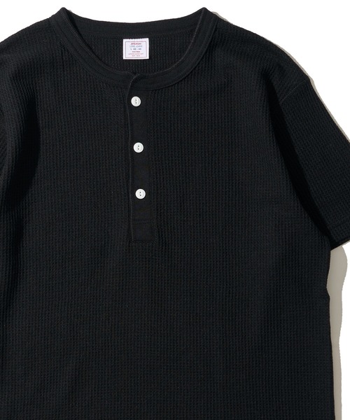 JEMORGAN(ジェーイーモーガン)の「【JEMORGAN / ジェイモーガン】ワッフル クルーネック ショートスリーブ Tシャツ / サーマル カットソー(Tシャツ/カットソー・メンズ・杢グレー/ナチュラル/ブラック/カーキ/ホワイト/ネイビー・MEDIUM/LARGE/X-LARGE)」の2枚目の写真