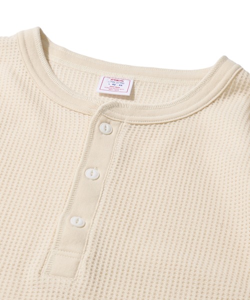 JEMORGAN(ジェーイーモーガン)の「【JEMORGAN / ジェイモーガン】ワッフル クルーネック ショートスリーブ Tシャツ / サーマル カットソー(Tシャツ/カットソー・メンズ・杢グレー/ナチュラル/ブラック/カーキ/ホワイト/ネイビー・MEDIUM/LARGE/X-LARGE)」の10枚目の写真