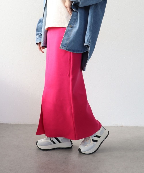 Three Four Time（ｽﾘｰﾌｫｰﾀｲﾑ）の「ダンボールスリットスカート（スカート・レディース・ピンク/ブラック・FREE）」の2枚目の写真