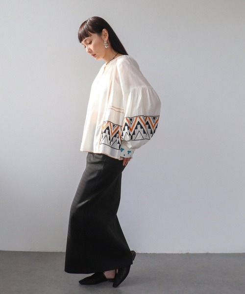 Three Four Time（ｽﾘｰﾌｫｰﾀｲﾑ）の「ダンボールスリットスカート（スカート・レディース・ピンク/ブラック・FREE）」の5枚目の写真