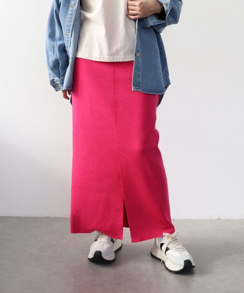 Three Four Time（ｽﾘｰﾌｫｰﾀｲﾑ）の「ダンボールスリットスカート（スカート・レディース・ピンク/ブラック・FREE）」の14枚目の写真