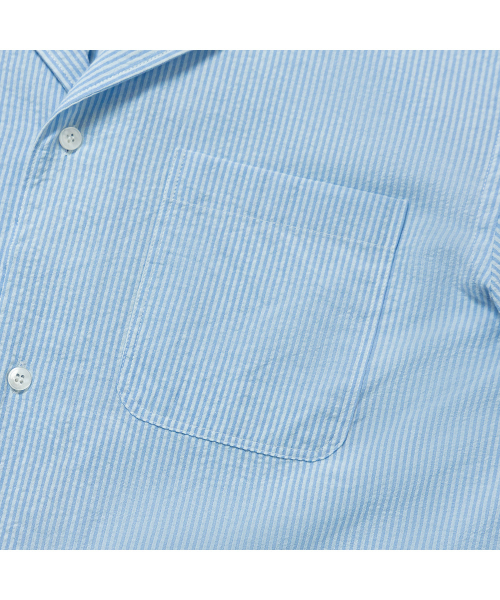 PRODESHIRT（プロデシャツ）の「[コンフォート] クバンオープンカラーカプリキャンプシャツ (ブルーストライプ)（シャツ/ブラウス・メンズ・その他・M/L/XL）」の5枚目の写真
