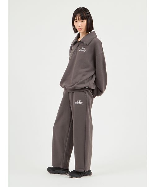 New Balance for emmi】Track side フリースハーフジップ（スウェット