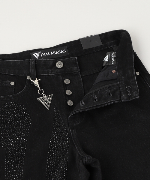 VALABASAS（ヴァラバサス）の「VALABASAS/ヴァラバサス BLACK STRAIGHT（デニムパンツ・メンズ・ブラック・30）」の7枚目の写真
