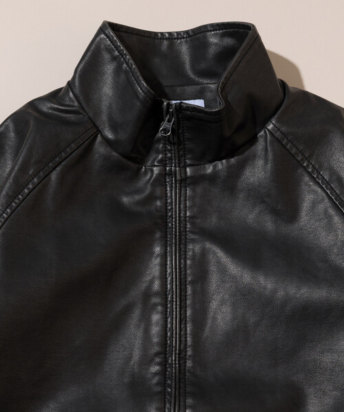 FREAK'S STORE（フリークスストア）の「ウォッシュ加工 レザレッド スタンドカラー ジップアップ ショートブルゾン（ブルゾン・メンズ・ブラウン/ブラック/ベージュ・LARGE/MEDIUM）」の16枚目の写真