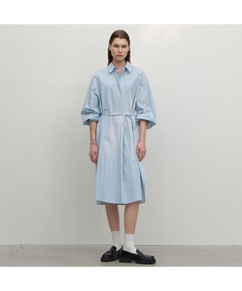 HAIM BOY-FIT SHIRT DRESS(OP-6142)