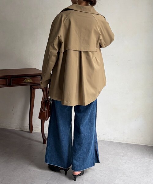 Chez toi（シェトワ）の「バックフレアコート（その他アウター・レディース・ベージュ/ネイビー・FREE）」の10枚目の写真