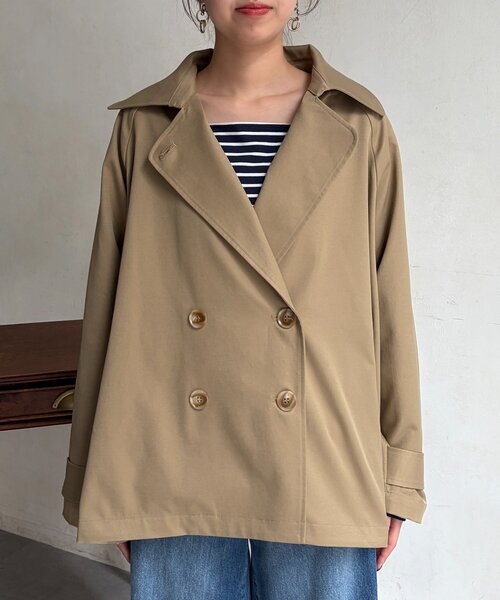 Chez toi（シェトワ）の「バックフレアコート（その他アウター・レディース・ベージュ/ネイビー・FREE）」の13枚目の写真