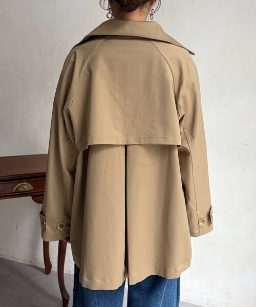 Chez toi（シェトワ）の「バックフレアコート（その他アウター・レディース・ベージュ/ネイビー・FREE）」の14枚目の写真
