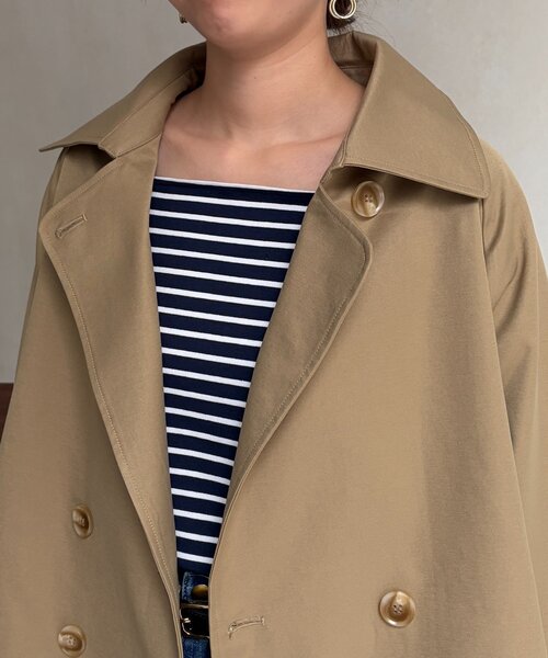 Chez toi（シェトワ）の「バックフレアコート（その他アウター・レディース・ベージュ/ネイビー・FREE）」の15枚目の写真