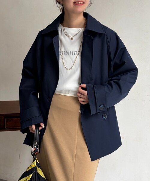 Chez toi（シェトワ）の「バックフレアコート（その他アウター・レディース・ベージュ/ネイビー・FREE）」の21枚目の写真