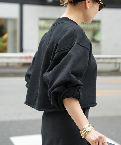 CELERI（セルリ）の「CELERI モックネック スウェット（スウェット・レディース・グレー/ブラック・FREE）」の7枚目の写真